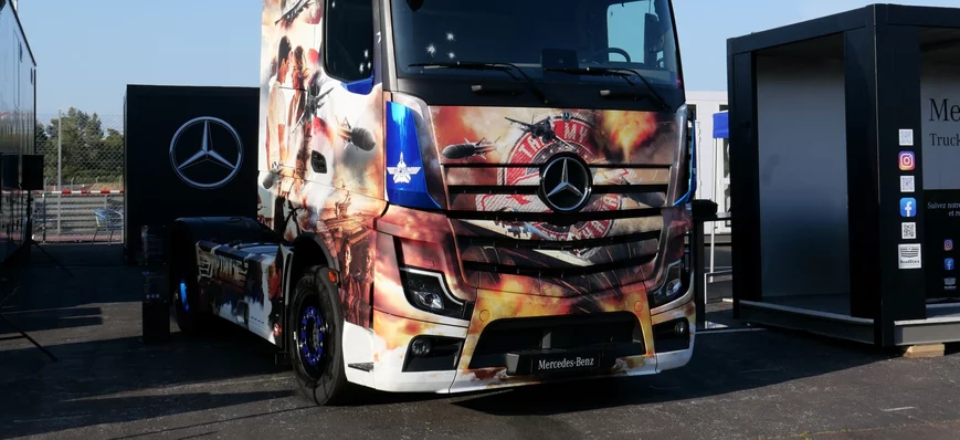 GP du Castellet : le Mercedes Actros 5 Top Truck e