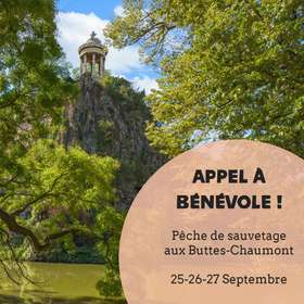 Pêche de sauvetage aux Buttes Chaumont à Paris