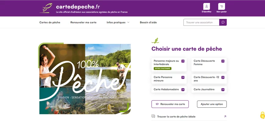 Une nouvelle version du site cartedepeche.fr est e