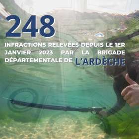 Pêche au harpon en Ardèche : le contrevenant risque + de 1000€ d'amende !