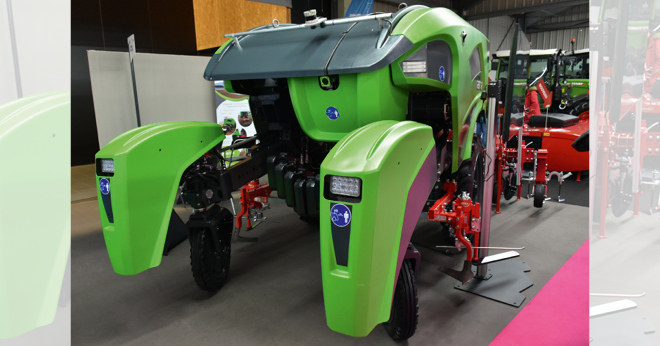 Le robot Trektor dans ses versions Midi, Mini et Maxi fait partie de la liste des équipements subventionnés à 40% dans la 2e vague de soutien à « la 3e révolution agricole ». Photo : O.Lévêque/Pixel6TM