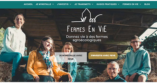 6 M€ d’épargne solidaire investis dans la reprise d’exploitations en agroécologie par Fermes en vie en 2022. Photo : Feve