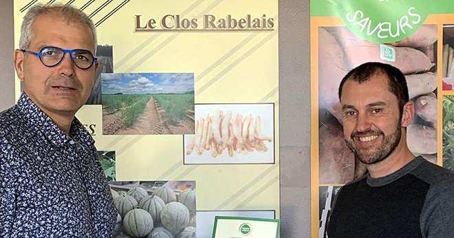 Laurent Chevalier, codirigeant du Clos Rabelais, et Marc De Nale, directeur général de Demain la Terre. Photo : Demain La Terre