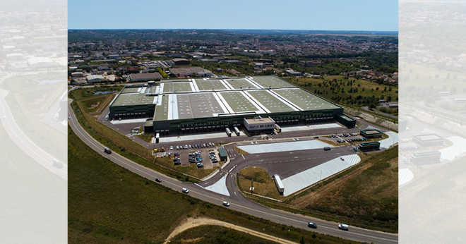 Cette plateforme est la plus grande d’Île-de-France. Photo : Lidl France