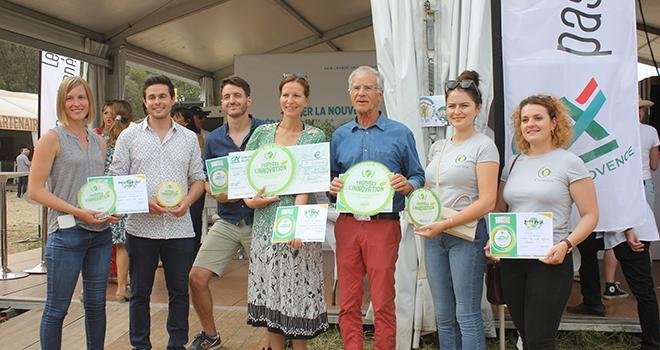 Remise des prix aux cinq lauréats du Trophée de l’innovation des agricultures de Provence 2022. Photo : DR