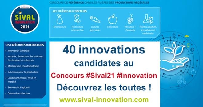 Tous les dossiers sont maintenant en ligne. Découvrez les 40 candidats au concours Sival Innovation 2021! Photo : DR