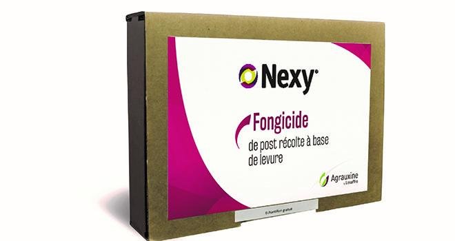  Développée par Agrauxine, Nexy® est la première solution de biocontrôle homologuée en post-récolte pour les pommes et les poires. Photo : DR