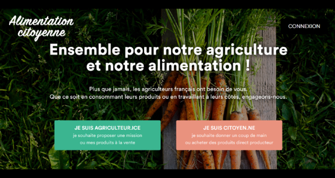 MiiMOSA lance alimentationcitoyenne.fr, une plateforme pour soutenir les producteurs français. Photo DR