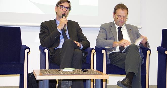 Suite au décès de Claude Cochonneau (à droite), c'est Sébastien Windsor (à gauche) qui assurera l'interim à la tête de l'APCA. Photo : M.-D.Guihard/Pixel6TM