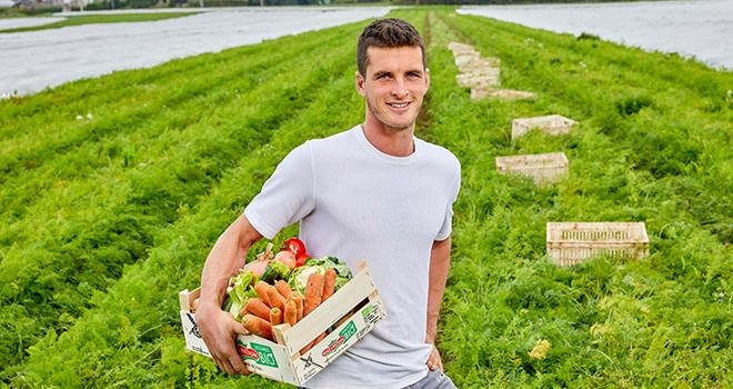 Les paniers de légumes de saison, fraîchement récoltés, ont été sélectionnés par huit producteurs de la Sica. Photo : Emmanuel Pain-Sica de Saint-Pol-de-Léon