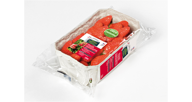 Intermarché appose le sticker « Zéro résidu de pesticides » sur de nouveaux fruits et légumes de sa gamme Mon marché plaisir. Photo : DR