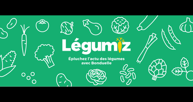 Bonduelle a lancé "Légumiz", un "webzine" destiné à informer et à encourager la consommation de légumes prêts à l'emploi. Photo : Bonduelle.