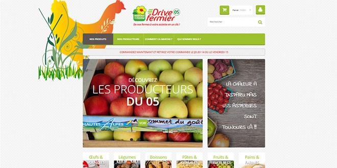 Exemple du site de vente en ligne du drive fermier des Hautes-Alpes. Photo: Oyopi