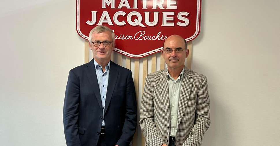 Ludovic Spiers, directeur général, et Arnaud Degoulet, président d’Agrial. Photo : Agrial