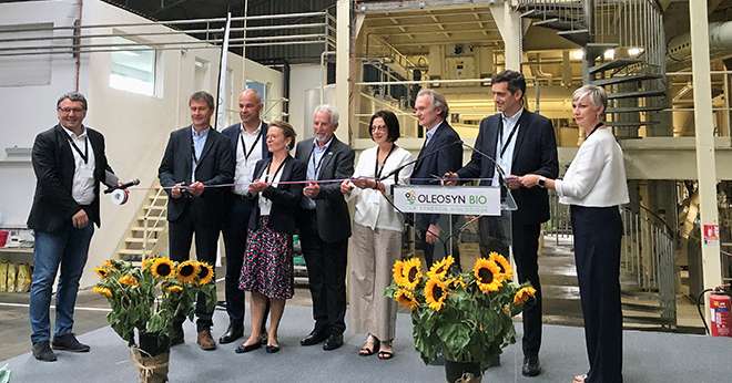 L'inauguration de l’usine Oléosyn Bio de Thouars, au nord des Deux-Sèvres, détenue par Terrena et Avril, a eu lieu mercredi 29 juin 2022. Photo O.Lévêque/Pixel6TM