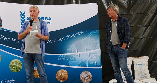 À gauche, Dominique Dutartre, président de Secobra Recherches. À droite, Gilles Fouquin, directeur général. Photo : W.Deschamps/Pixel6TM