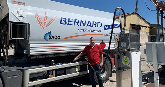 Christophe Saint-Cyr, directeur opérationnel de Bernard Service Énergies, est convaincu par le B100. Photo : groupe Bernard