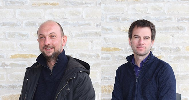 Romain Schaetzel, le nouveau directeur, qui a rejoint la coopérative bourguignonne en janvier 2021, et Guillaume Conseil, le président de la Cocebi. Photos : Cocebi