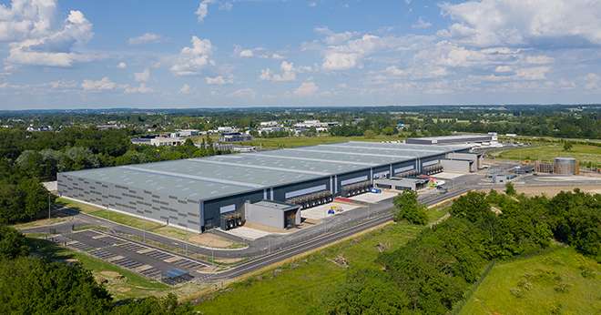 La nouvelle plateforme logistique d’InVivo Retail, à l’est d’Angers. Photo : PRD