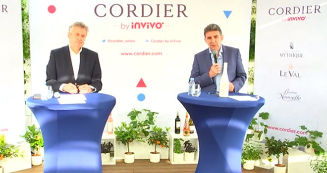 Thierry Blandinières et Philippe Leveau, à la tête de Cordier by InVivo. Conférence de presse du 1er avril.