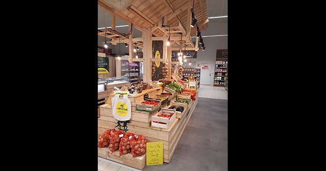 Parmi les innovations d’Eureden : « Le Récolteur », des espaces de vente de produits en circuits courts dans les magasins Point Vert et Magasin Vert, réservés aux seuls adhérents de la coopérative. Photo : DR