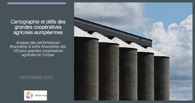 Olivier Frey a réalisé une étude sur les performances financières et extra-financières des cent plus grandes coopératives agricoles en Europe. CP : DR