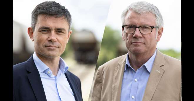 "L’ensemble du projet devrait permettre une augmentation conséquente de la performance", expliquent Paul-Yves L’Anthoën (à gauche) et Jean-François Loiseau. CP : Axéréal