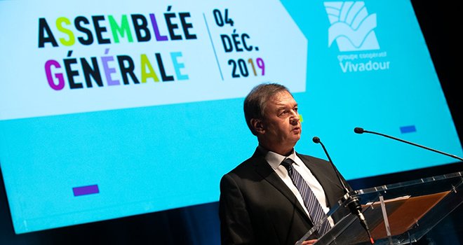 Jean-Marc Gassiot-Bitalis, le président de Vivadour, lors de l'AG 2019. CP : Vivadour
