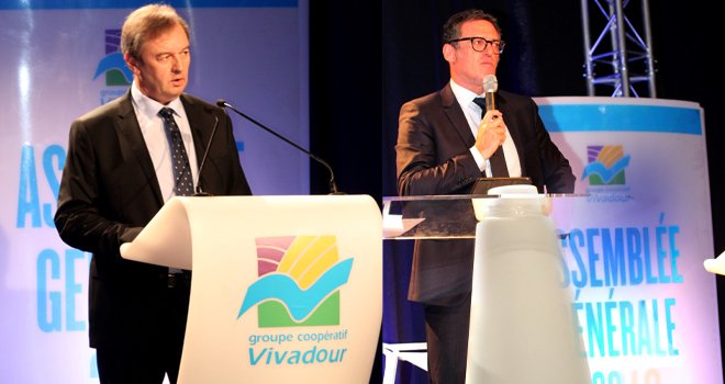 Franck Clavier, directeur général (à gauche), et Jean-Marc Gassiot, président de Vivadour.Photo VivadourFranck Clavier, directeur général (à gauche), et Jean-Marc Gassiot, président de Vivadour.Photo Vivadour.