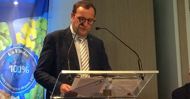 « Même si nous sommes un petit ''bout de chou'' par rapport à Noriap, nous sommes entendus et respectés », estime Francis Hennebert, président de La Flandre. Photo : Lucie Debuire