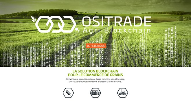 Ositrade avec la technique de la blockchain permet d'échanger des commodités agricoles avec une meilleure traçabilité. ©DR