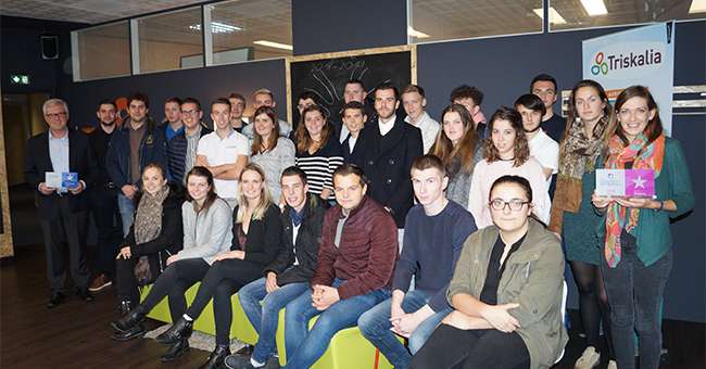 Le groupe Triskalia compte aujourd’hui 92 alternants, 65 recrutés à la rentrée 2018 et 27 qui poursuivent en deuxième ou troisième année. Photo : DR