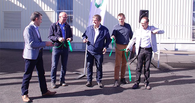 L'inauguration du nouveau stockage de légumes secs a eu lieu le 5 octobre à Mouilleron-le-Captif (85) en présence des instances dirigeantes. CP : Guihard/pixel Image 
