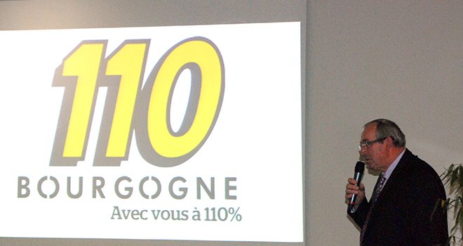 Gérard Delagneau, président de la coopérative 110 Bourgogne. © A.Lambert/Pixel Image