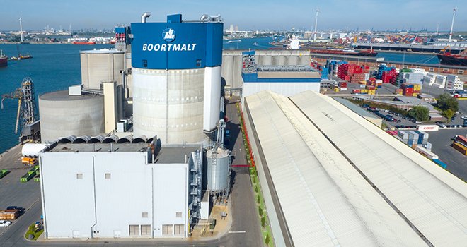 « Le site de Boortmalt d’Anvers s’agrandit. D’une capacité de 470 000 tonnes,  elle devient la première malterie mondiale. » © Axereal 