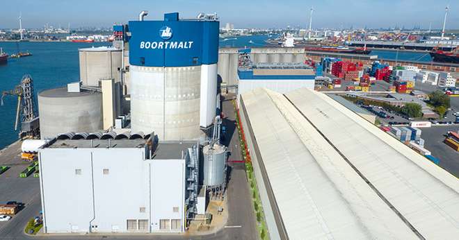 « Le site de Boortmalt d’Anvers s’agrandit. D’une capacité de 470 000 tonnes, elle devient la première malterie mondiale. » © Axereal