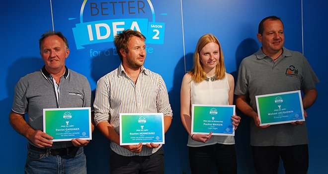 Quatre des cinq lauréats de Better Idea saison 2 étaient présent au Culturales 2017 pour recevoir leur prix. © M. Lecourtier/Pixel image