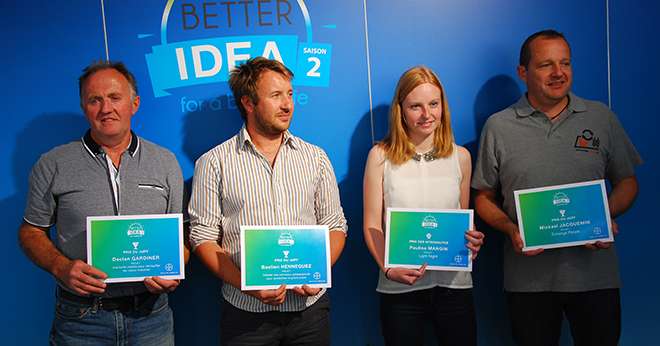 Quatre des cinq lauréats de Better Idea saison 2 étaient présent au Culturales 2017 pour recevoir leur prix. © M. Lecourtier/Pixel image