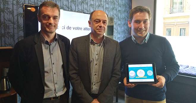 François-Xavier Bauer, Gilles Maréchal et Christopher Sénéchal ont présenté l’outil DIAgéris. Photo : S.Bot/Pixel Image