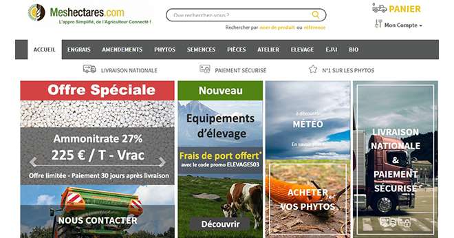 L’accès aux BSV a, pour www.meshectares.com, l’objectif sous-jacent de proposer à la vente des produits de protection des cultures. 