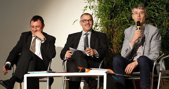 Benoît Pietrement, président de Novagrain, Jean-Paul Louppe, directeur général, et Jean-Paul Vinot, vice-président. Photo : DR
