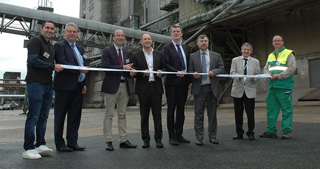 Inauguration des nouvelles installations du silo Valfrance de Vaux-le-Pénil le 17 juin 2016. Photo : S.Seysen/Pixel image
