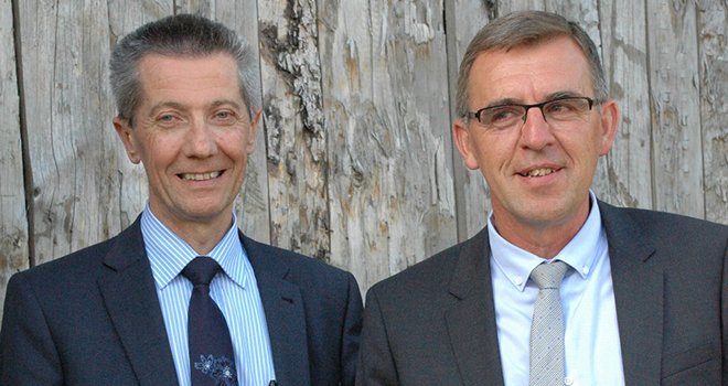 Sylvain Robinet (directeur) et François Martel (président) de Natura'pro. Photo : I.Aubert/Pixel image
