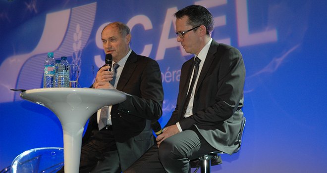 Philippe Voyet et Cédric Burg, respectivement président et directeur de la SCAEL. Photo : S. Seysen - Pixel image