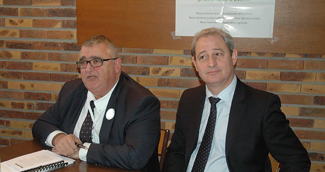 Jean-Jacques Prévost, président de Cap Seine, et Patrick Aps, directeur général. Photo : H. Sauvage/Pixel image