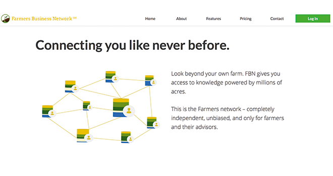 Le réseau social Farmers Business Network propose aux agriculteurs d’être en lien,  de mettre en commun leurs données et de les analyser. Photo : DR