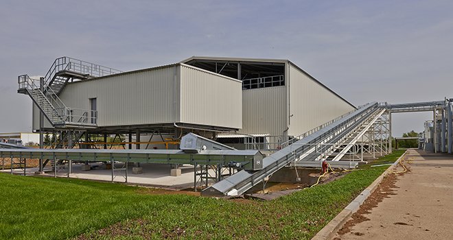 L'usine de semences du Comptoir agricole à Marlenheim (67) a démarré son activité en septembre 2014. Photo: Comptoir agricole