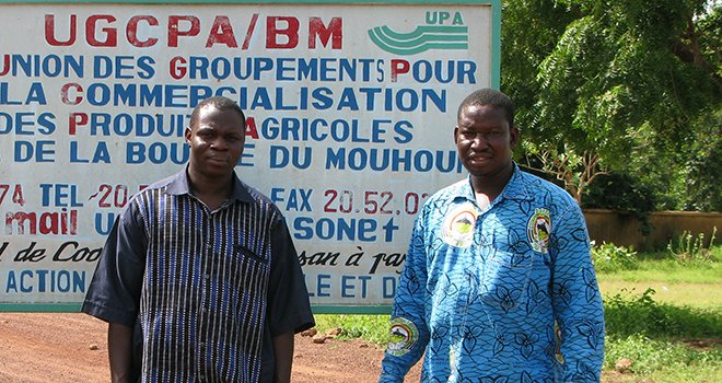 Nonyeza Bonzi et Soumabéré Dioma, de la coopérative burkinabé UGCPA. Photo : DR
