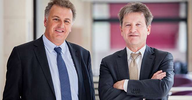 Olivier de Bohan, président de Cristal Union, et Alain Commissaire, directeur général. Photo: DR