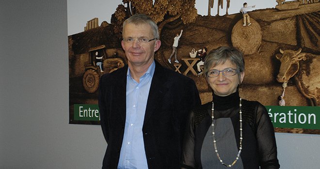 Roland Primat (président) et Elisabeth Mounier (directrice) du groupe Dauphinoise.